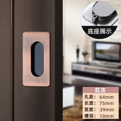 1 Pc Embedded Schuifdeur Handgrepen Verborgen Onzichtbare Kast Kledingkast Kabinet Push/Pull Handvatten Deur Hardware: 10