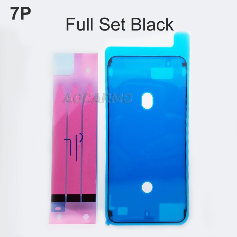 Aocarmo wyświetlacz LCD ekran wodoodporny klej naklejki baterii taśma klejąca dla iPhone 6S 6SP 7 7P 8 8P plus X XS XS Max Max XR: 7P Black