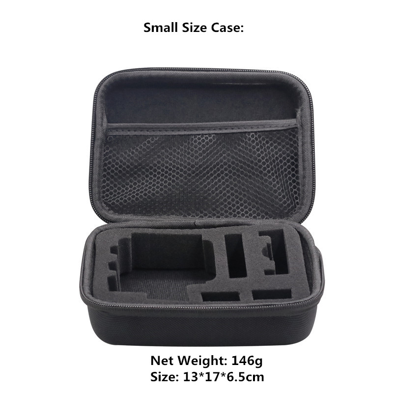 Estuche de transporte bolsa de almacenamiento seguro portátil impermeable a prueba de golpes para GoPro Hero 12 11 10 9 AKASO DJI Action 3 4 Go Pro Accesorios: Rojo