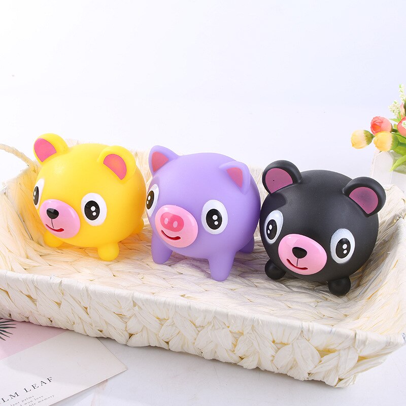 Cute Animal Screaming Tongue Sticking Out Decompression Toy Sounding Doll Screaming Toys Talking Animals