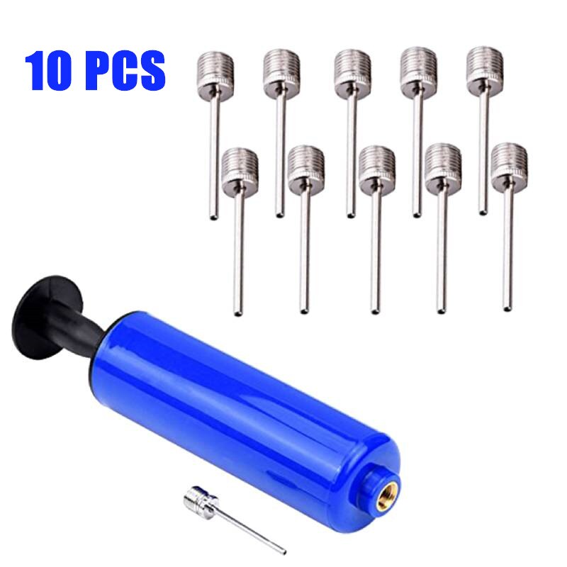 10 pieces sports ball inflation pump needle for football basketball soccer inflatable air valve adapter stainless steel air pump pin