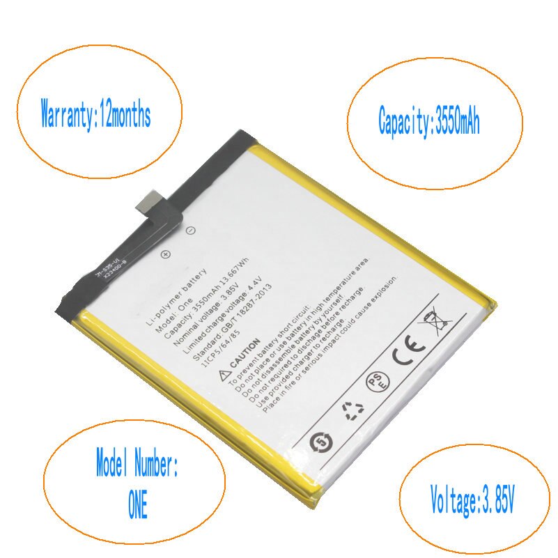 Iskyams 1X3550Mah Hight Capaciteit Vervanging Voor Umi Umidigi Een Batterij Mobiele Telefoon Batterijen + Tool