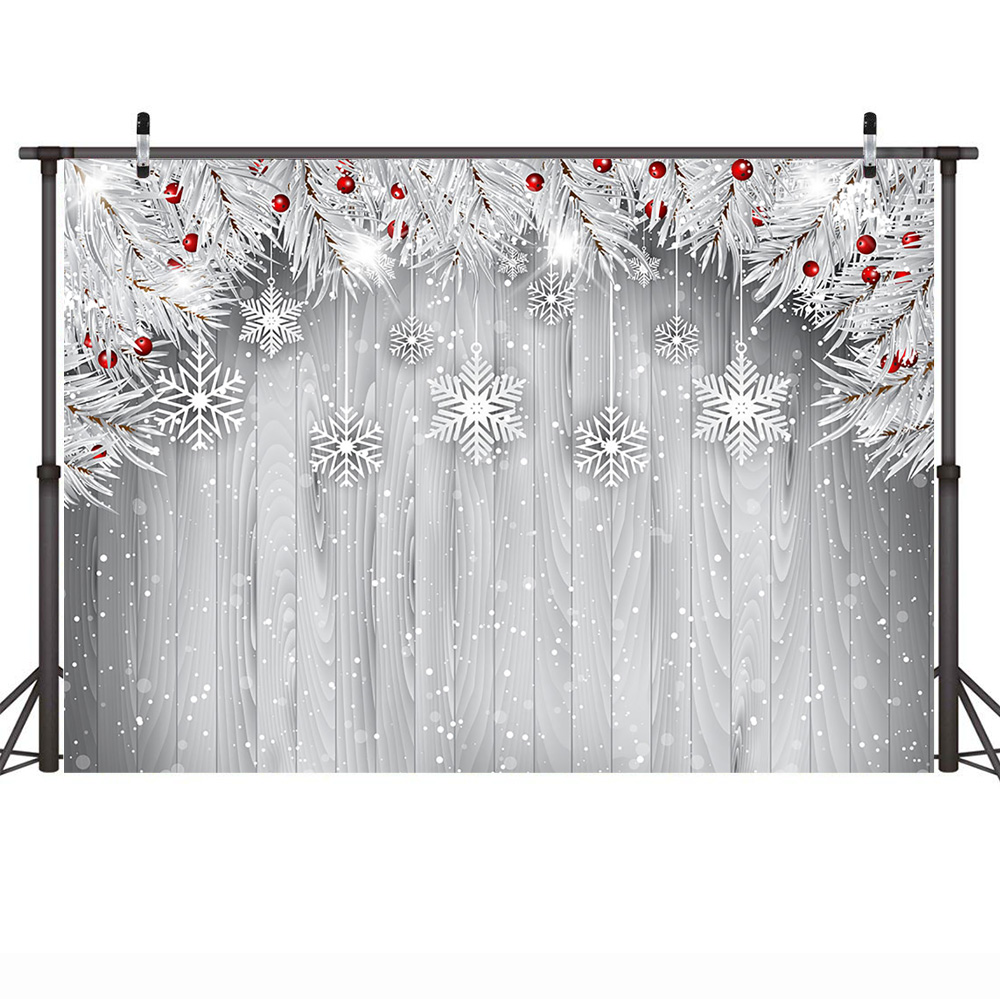 Inverno piso de madeira retrato pano de fundo tira floco de neve fotografia neve decorações de festa de natal fundo feliz natal adereços
