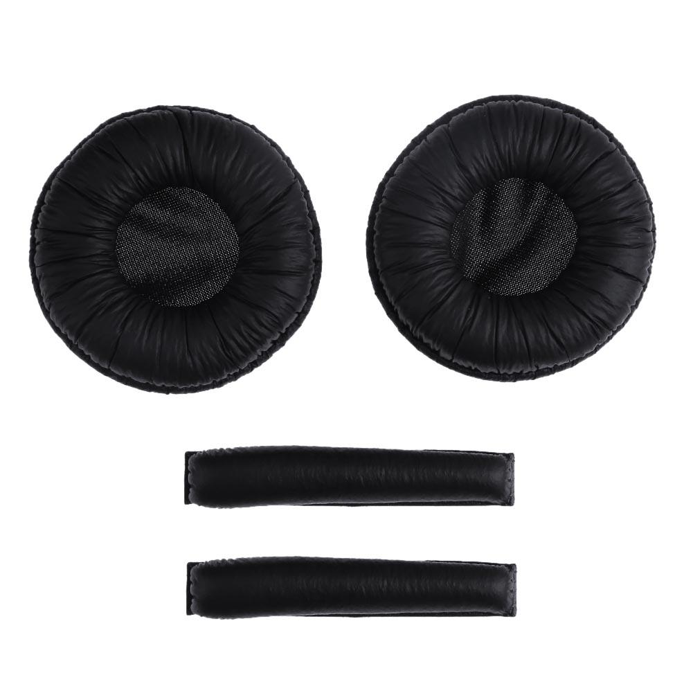 1 Paar Audio Video Oortelefoon Accessoires Vervanging Oorkussens W/Hoofdband Kussens Voor Sennheiser PX100 PX200 Hoofdtelefoon: Black