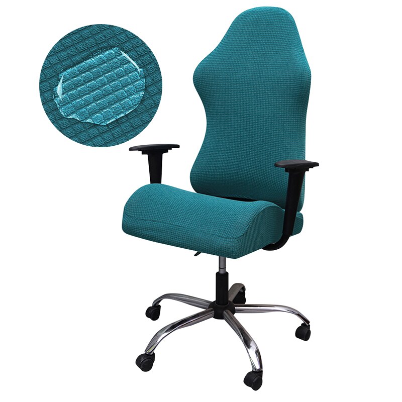 Waterdichte Stof Gaming Stoel Cover Stretch Anti-Slip Plaid Bureaustoel Covers Goedkope Game Stoel Hoes Voor Office Home: Peacock