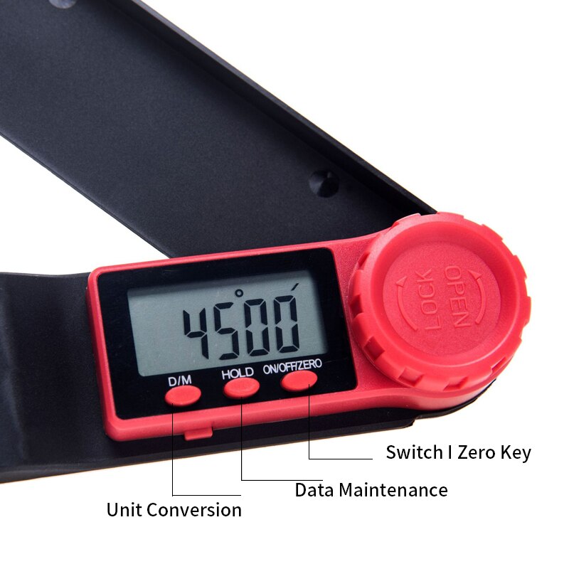 180mm Mini Digital protractor Angle Rule Electronic Protractor angle finder Level Measuring Gauge meter