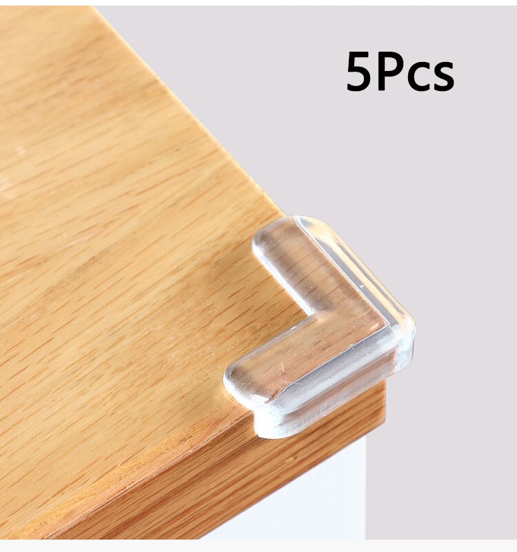 10Pcs Baby Silicone Veiligheid Protector Tafel Hoek Bescherming Van Kinderen Anticollision Edge Hoeken Guards Cover Voor Kid: 5Pcs