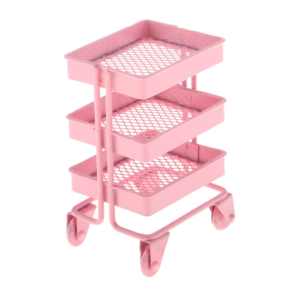 1 12 Miniature Iron 3 Tier Storage Shelf For Dollh Grandado 1-12-miniature-iron-3-tier-storage-shelf-for-dollh-grandado