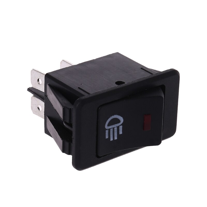 1 Pc Dc 12V 35A Universele Auto Mistlamp Rocker Schakelaar Rode Led Dash Dashboard 4Pins auto Accessoires