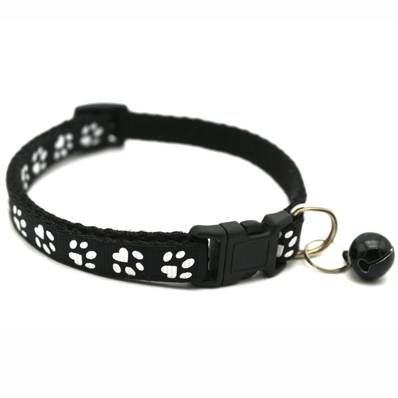 Collier de chat de compagnie fournitures collier de chien avec cloche réglable boucle collier accessoires collier pour chats petits chiens Chihuahua harnais: A