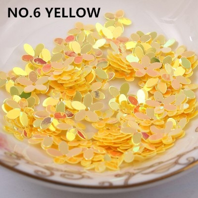 50G Pvc Bloem Pailletten Pruimenbloesem 10Mm Met 1 Center Hole Cup Losse Paillette