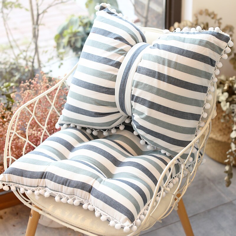 Boog Kussen Voor Stoel Home Decor Roze Grijs Cartoon Getuft Kussen Rugleuning Kussen Studenten Kinderen Meisjes Bureaustoel Kussen