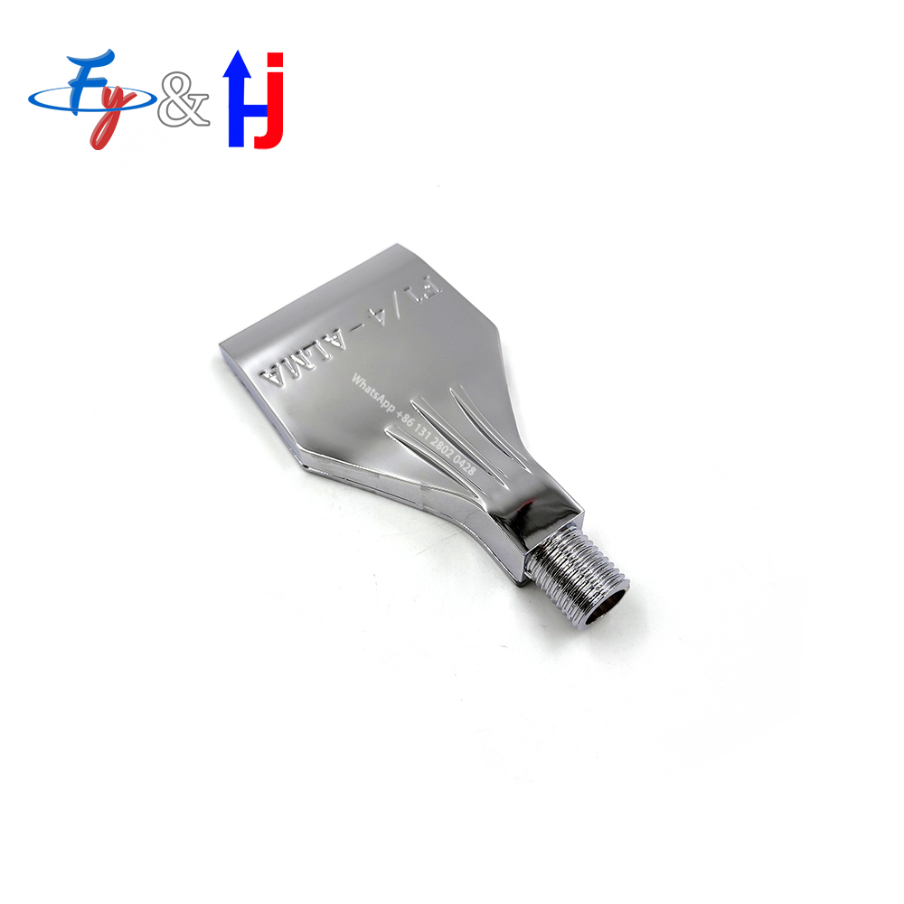 Metal Air Blow Flat Nozzle, Aluminum Alloy Blow Jet, Paint Nozzle, 1/4 BSPT, F1/4-ALMA, Dust Removal