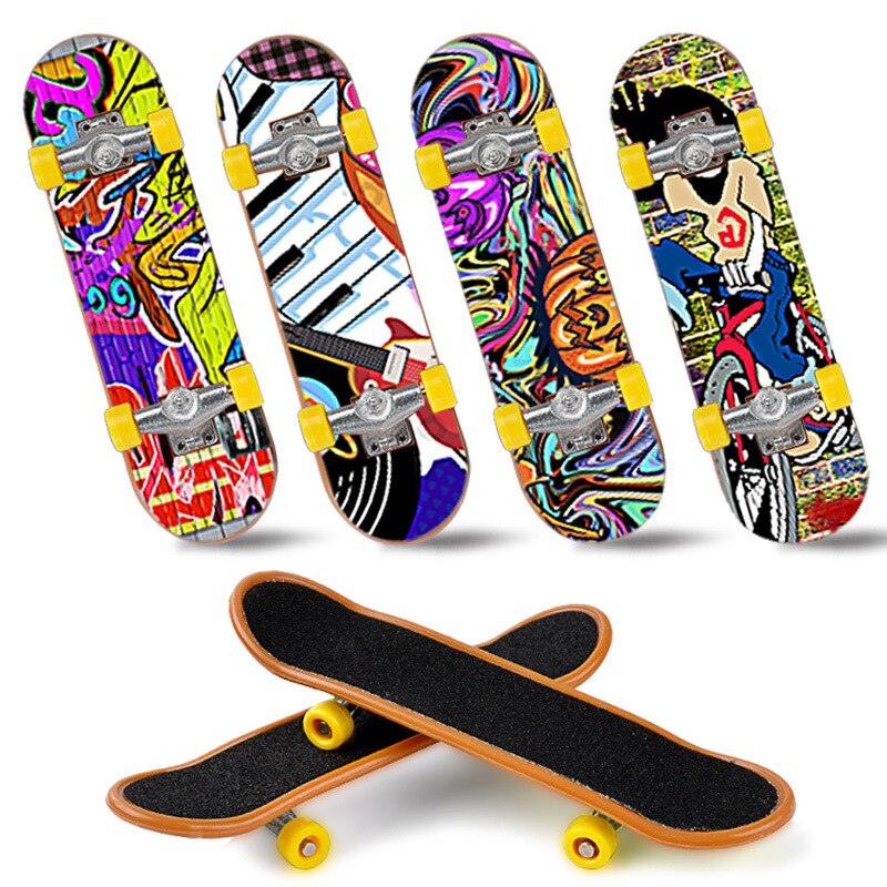 Søt fest favor barn barn mini fingerbrett gripebrett legert skate boarding leker tilfeldig