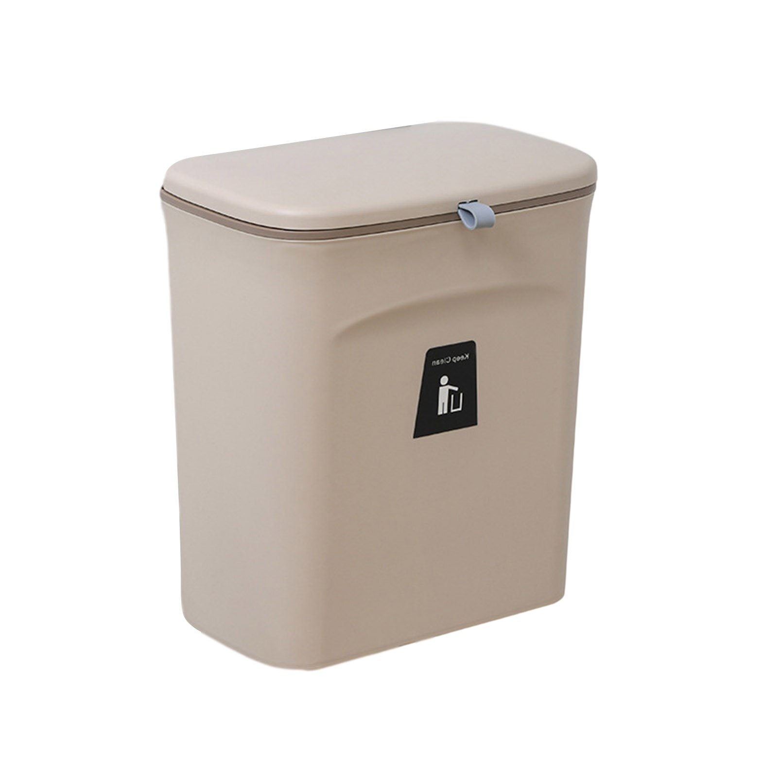 Trash Can Kitchen Hanging Kitchen Trash Basket Sealed Trash Can With Lid Household Kitchen Supplies Food Waste Compost Bin: Coffee