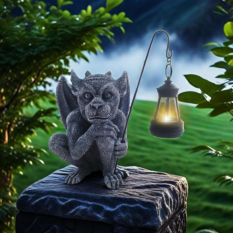 Statue de Gargouille Extérieure, Sculpture Gothique, Jardin Solaire 62, Décor de Jardin, Collection FigAuckland