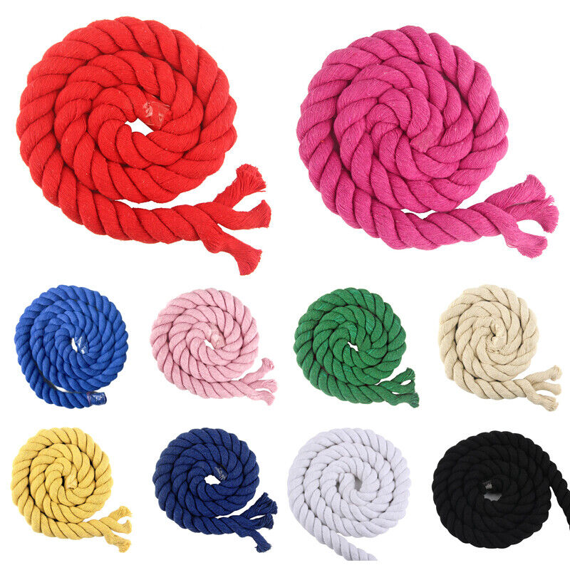 Sznurek bawełniany Gruby skręcony sznur Ręcznie robione akcesoria Dekoracyjne DIY Rzemiosło Dekoracja Sznurek bawełniany robić torby Pasek ze sznurkiem