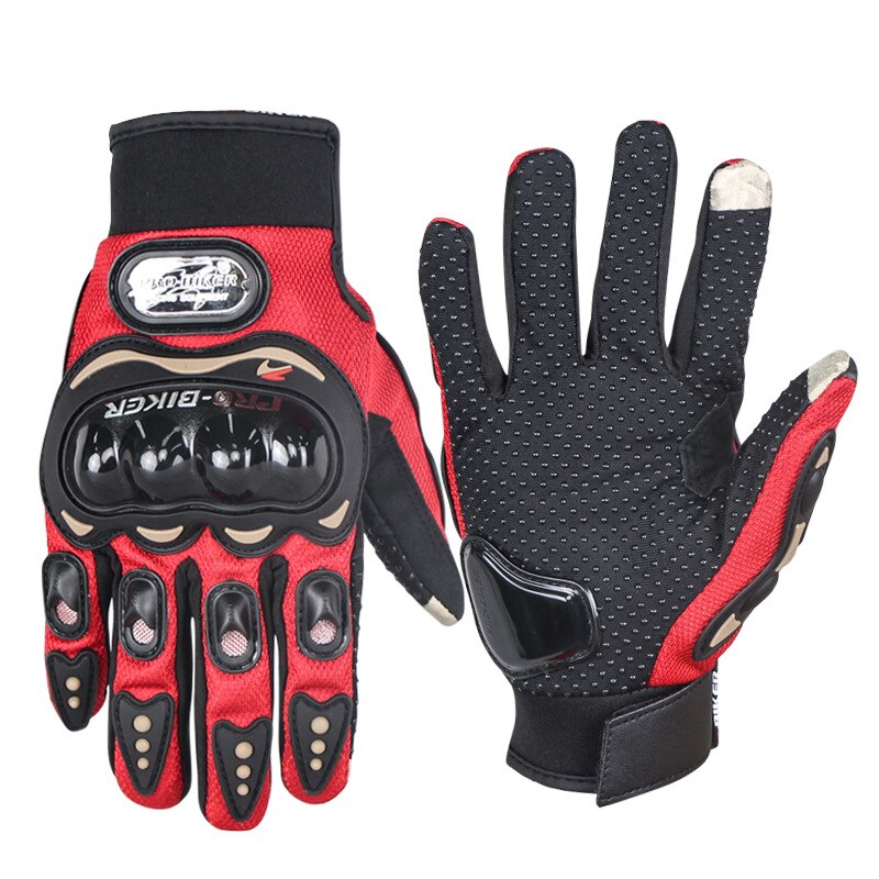 Motorcykel elcykel off-road full finger sport berg bärbar långfinger pekskärm - resistenta riddarhandskar: Färg / M