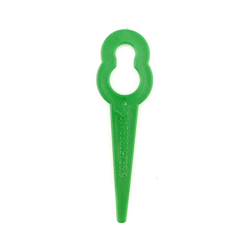 70MM dauerhaft Kunststoff Mäihr Schneiden Klinge Trimmer Klingen Ersatz Klinge Für Rasenmäihr Mäihr Kopf Strimmer Für Rasen Trimmer: Grün 100Stck