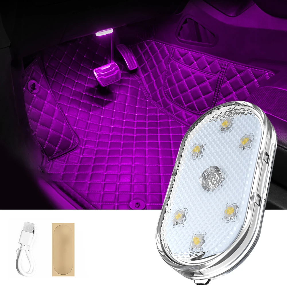 Auto beleuchtung multi-funktion leselampe led atmosphäre lampe auto touch sensing usb lade auto dach notfall lampe: 3000 Karat Goldene