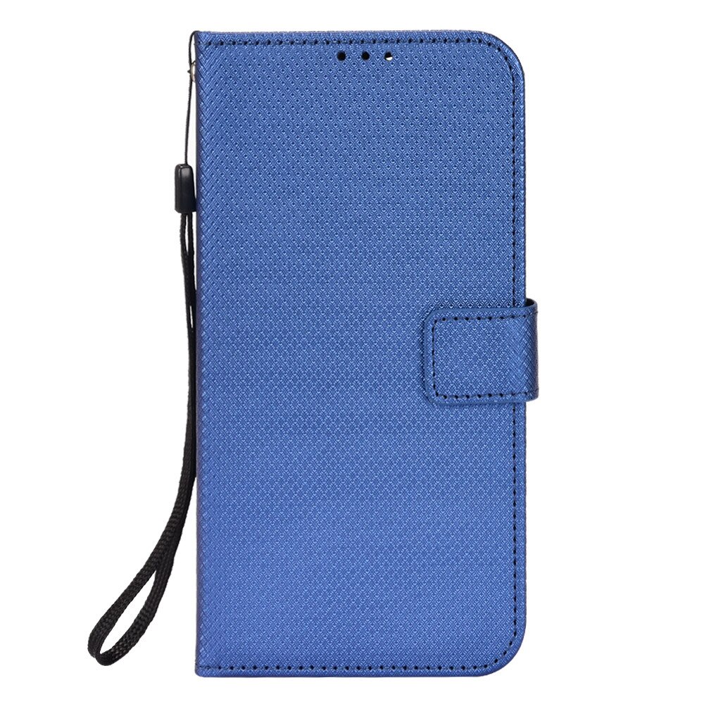 Voor Doogee S59 Luxe Flip Diamond Patroon Skin Pu Leather Wallet Stand Case Voor Doogee S59 Pro S 59 Telefoon tas: Doogee S59 Pro / blue