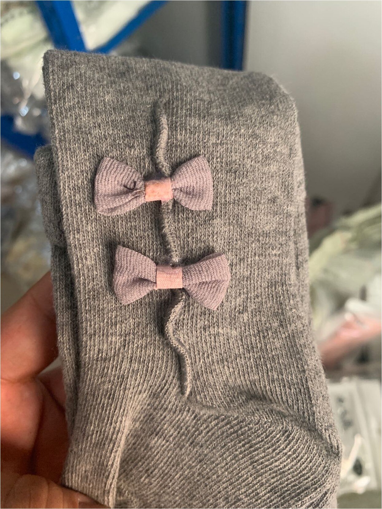 Cute Baby Girls Bowknot Cotton Warm Tights Stockings Autumn Winter White Black Grey Pink Solid Kids Girl Stockings 0-3 Years