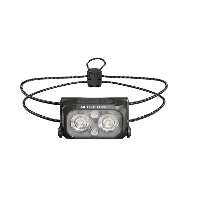 Nitecore  nu25 mct dobbeltstrålende usb-c genopladelig pandelampe 400 lumen indbygget -in 700 mah batteri spotlight + projektør: Blå