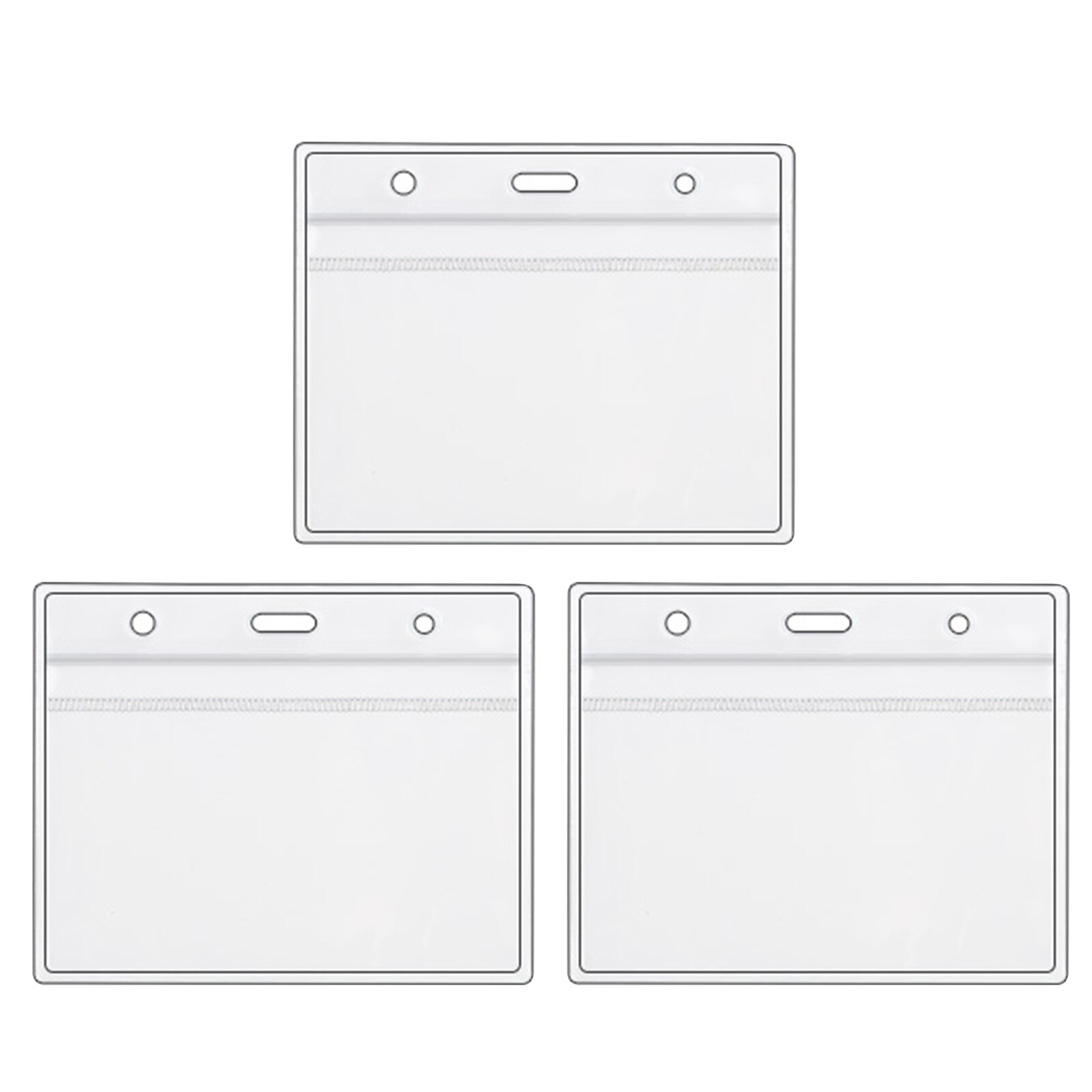 Health Card Vaccine Card Protective Case Waterproof PVC Soft Card Case Waterproof Transparent Protect Cardholder Cover Protector: 3pcs