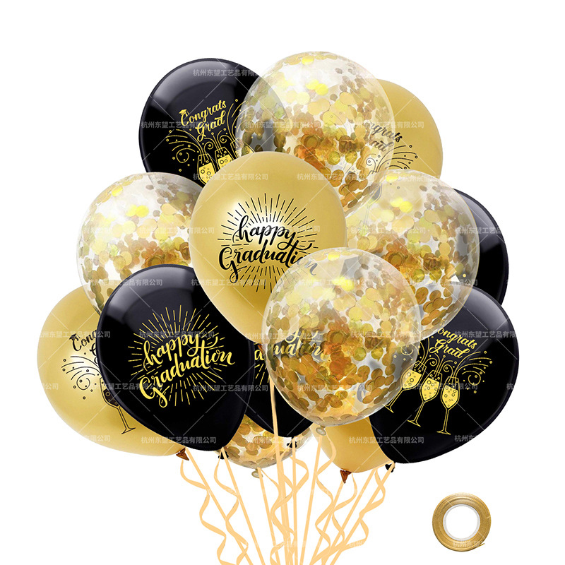 2024 Gegradueerde Satijnen Sjerp Glitter Kroon Voor Afstudeerfeest Decoratie Ballonnen Fotocabine Rekwisieten Bachelor Graduate Benodigdheden