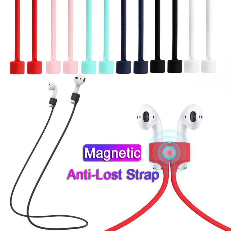 Correa antipérdida para auriculares Airpods Pro 1, 2, 3, soporte para auriculares, Cable de cuerda, auriculares, cuerda deportiva de silicona para el cuello para FreeBuds