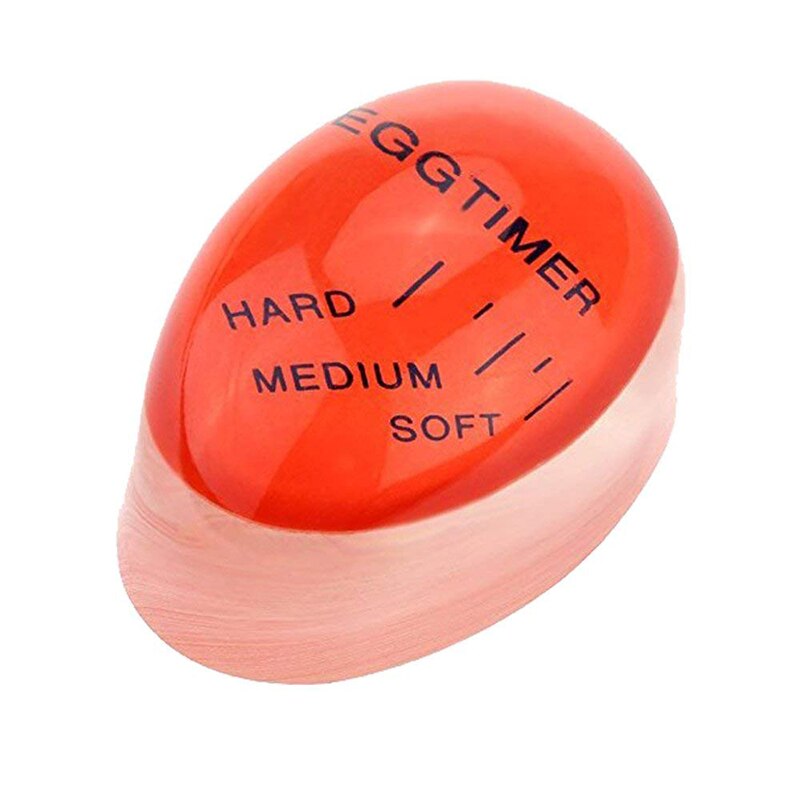 Perfekt äggklocka färg ändra röd timer verktyg mjuka hårdkokta ägg timer återanvändbar harts äggklocka matlagning kök prylar