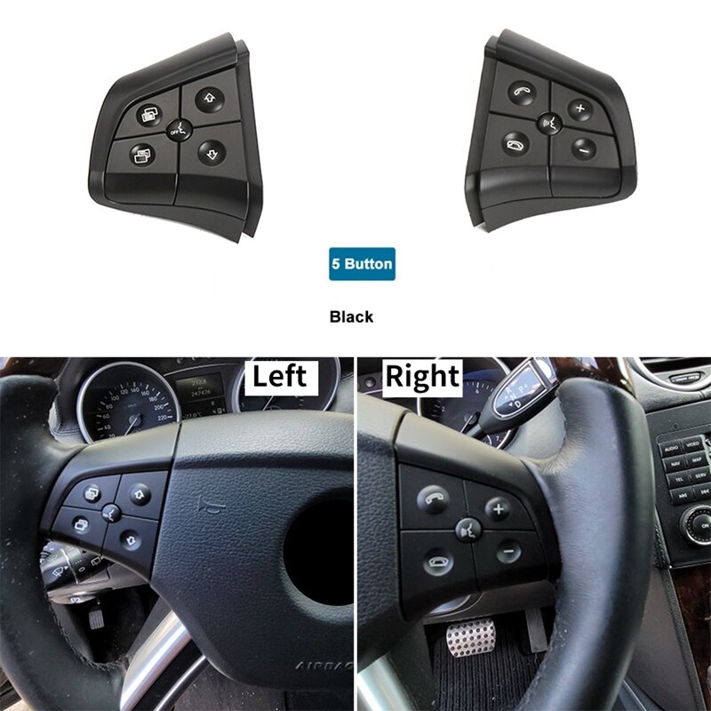 Auto Multi-Funktion Lenkrad Schalter Tasten für Me... – Grandado Auto Multi-Funktion Lenkrad Schalter Tasten für Me... – Grandado