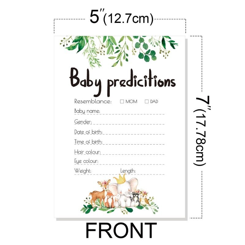 10 pak baby forudsigelser og rådgivningskort - baby shower spil ideer til dreng eller pige-fest aktiviteter forsyninger
