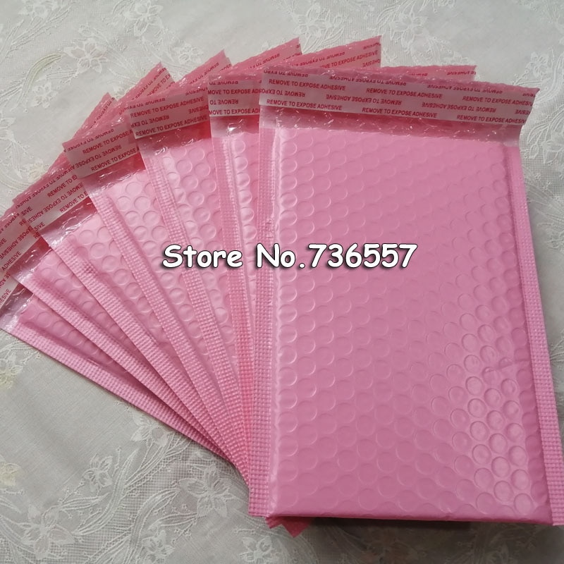 10PCS packaging envelope Light Pink Poly Bubble Mailer Padded Envelope self seal mailing bag bubble envelope envelope
