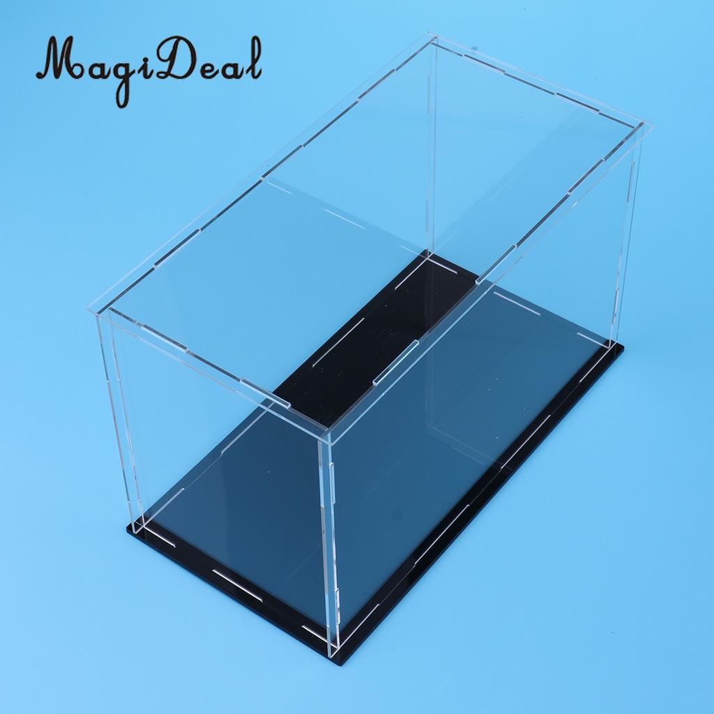 MagiDeal transparent Acryl Vitrine Tablett Staubdicht Lagerung Zeigen Kasten 23x11x11cm