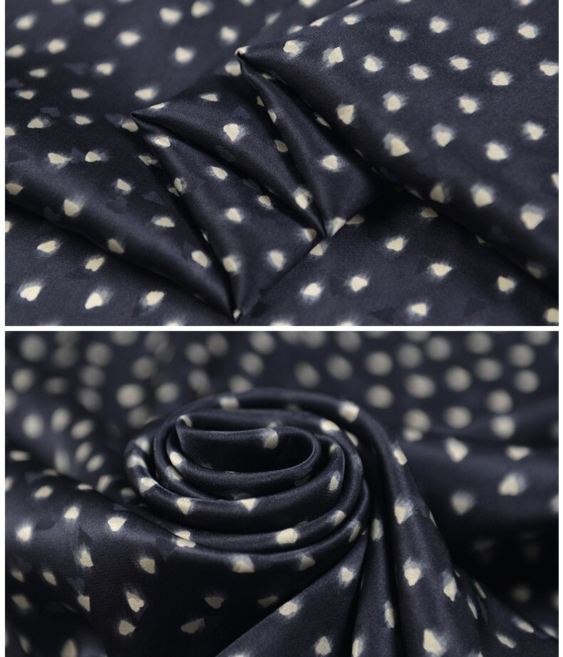 100cm*135cm geometriske 100%  silke charmeuse stof jacquard silke kjole materiale
