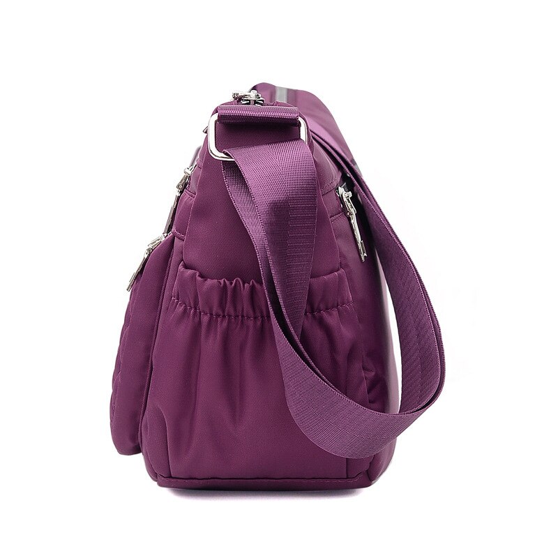 Bolso femenino de lona de un solo hombro, bolsa de dumplings de gran capacidad, bolso de tela grande Diagonal de ocio, bolso cruzado