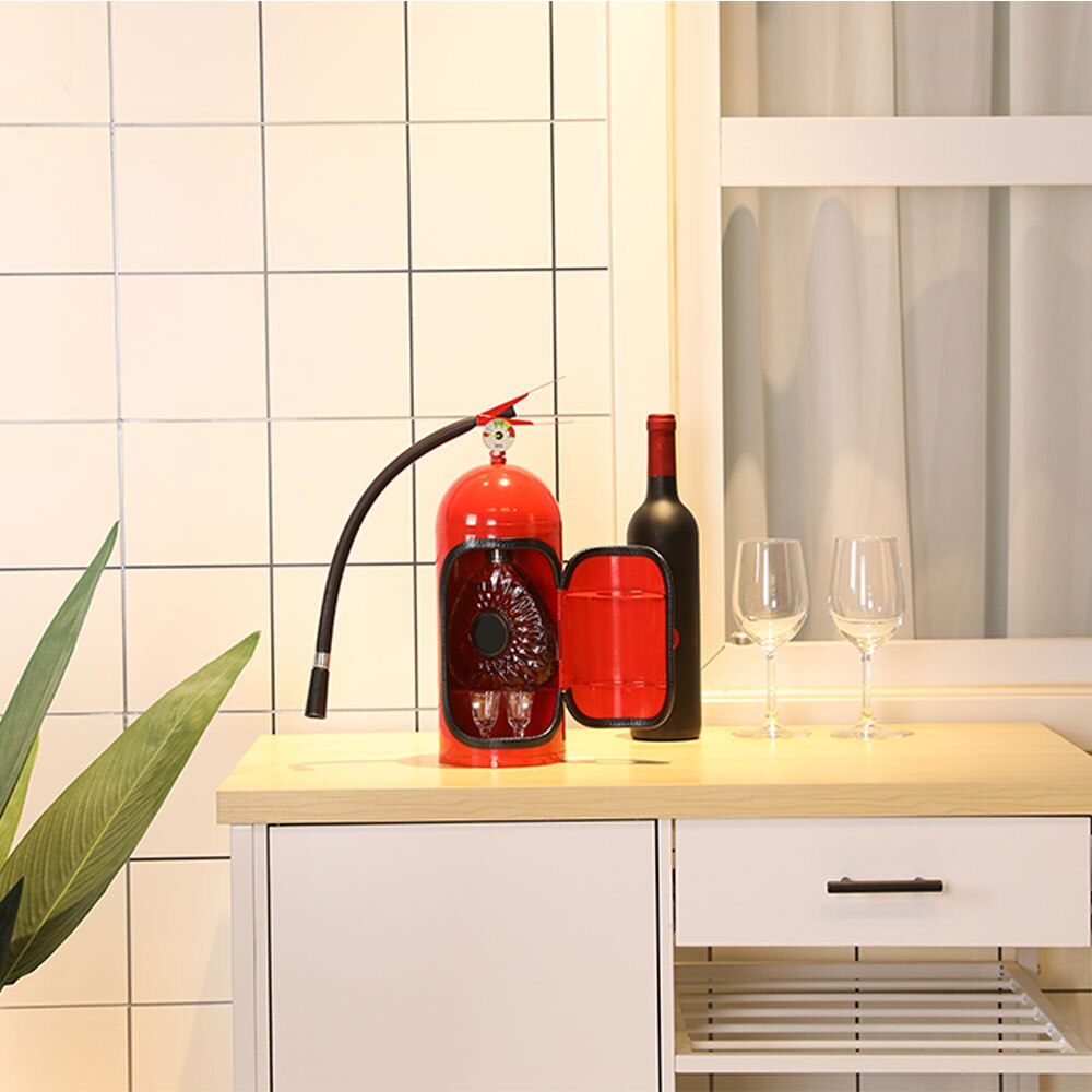 Fire Extinguisher Mini Bar Metal Mini Handmade Decorate