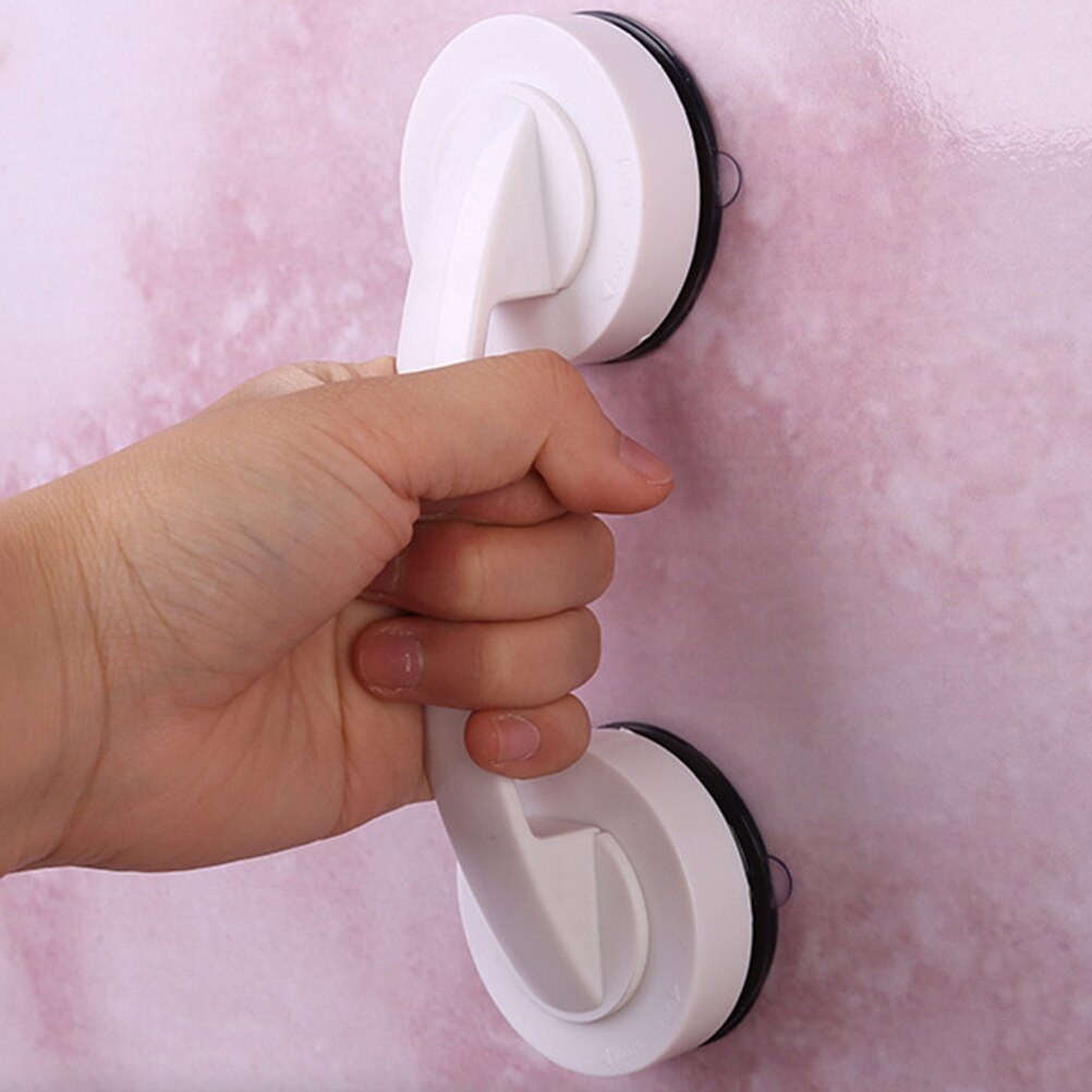 1pc dusjhåndtak gir trygt grep med sterk sugekopp til sikkerhetsgrep i badekar toalett håndløperbad