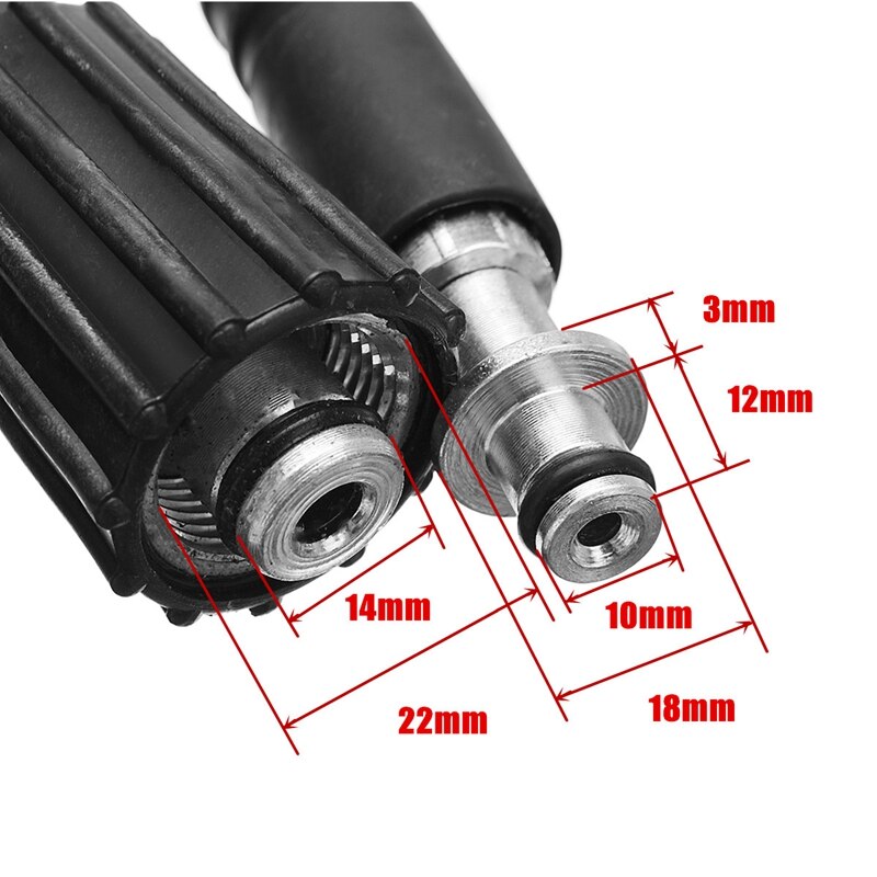 Hogedrukreiniger spuit g-un ,m22 auto water reiniger reinigingsgereedschap met 10m slangen voor schoner besproeien gazon tuin