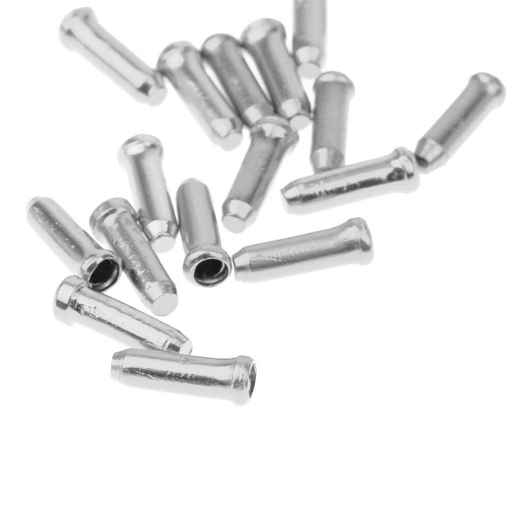 Bike Brake Crimps Cable End Caps Brake End Cover Bicycle Cable End Tips For Road Bike Mountain Silver 100PCS Brake Cable Caps