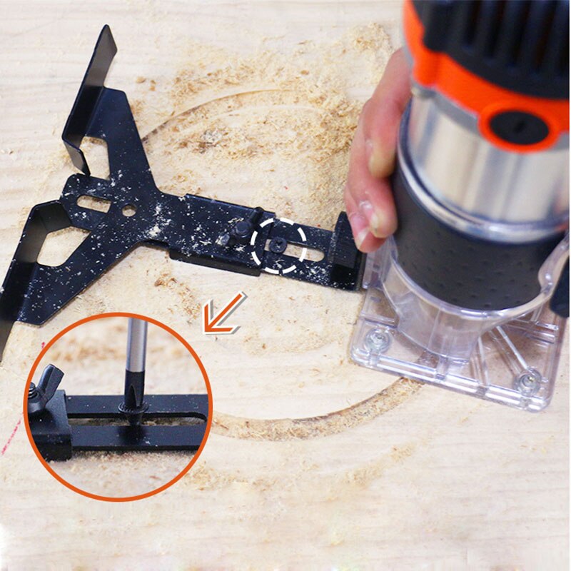 30000rpm Wood Router Tool Combo Kit Electric Woodworking Machines Power Carpentry Manual Trimmer Tools With Milling Cutter