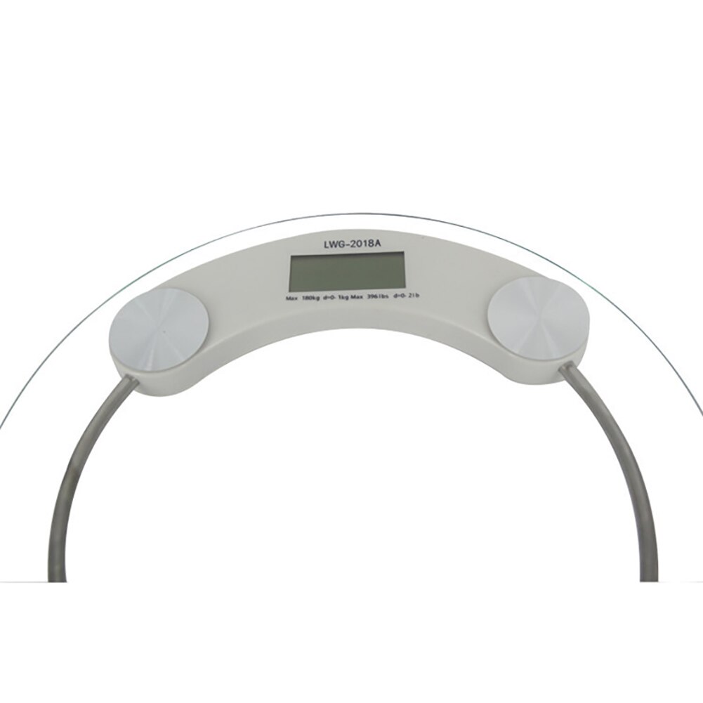 5-150kg Digital Electronic Glass Bathroom Round Transparent Weighing Scale Tool