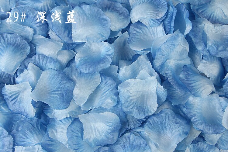 100 stk 5*5cm silke rosenblade til bryllup dekoration romantisk kunstig rose blomster bryllup tilbehør: N29