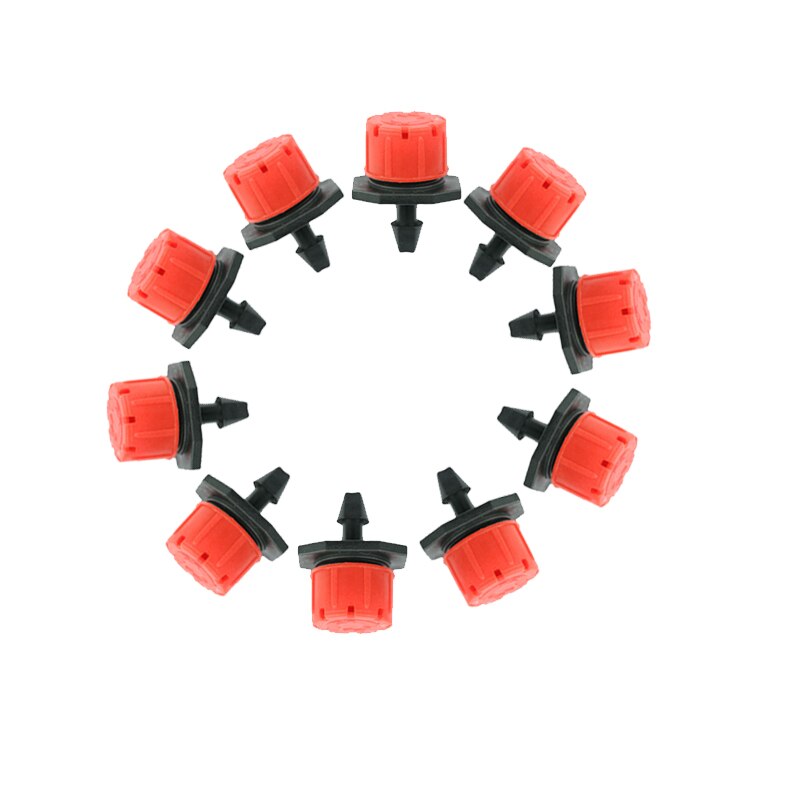 10-50pcs Adjustable Micro Drip Irrigation System Watering Sprinklers Red Head Micro Flow Drip Anti-clogging Emitter Dripper: 20PCS