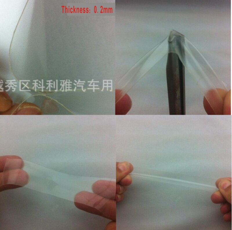 Bred  :10cm & 15cm 3m næsehornsskind klistermærke vinyl klar transparent filmtykkelse 0.2mm cykler beskyttelsesfilm bildør