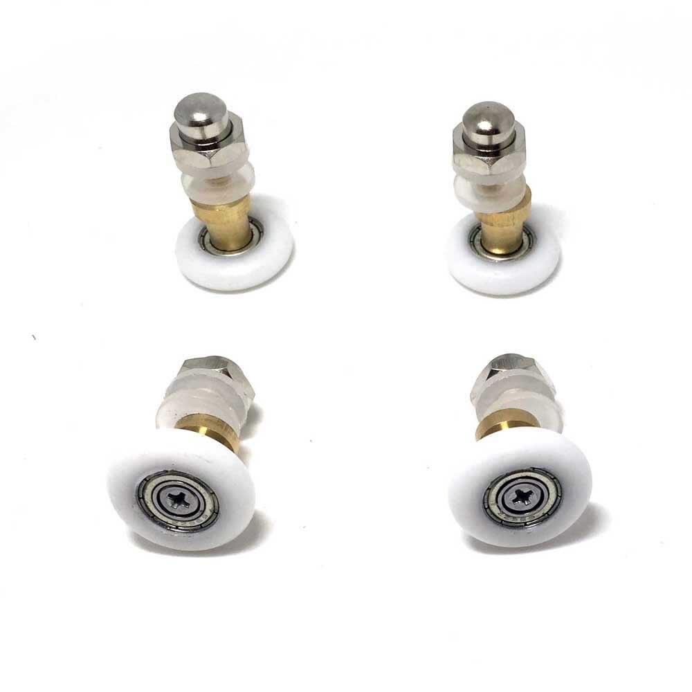 SMOOTH SET OF 8 SHOWER DOOR ROLLERS RUNNERS WHEELS PULLERS 25 , set of 8