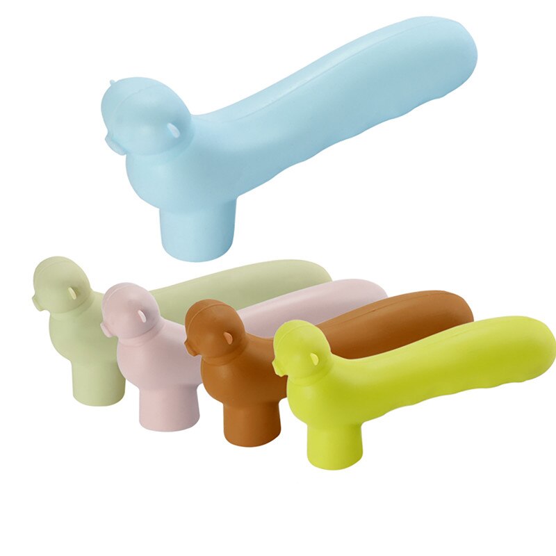 Cartoon Silicone Door Handle Protector Cover wall Anti-collision Bumper Baby Children Safety Stopper Home Decoration Hardware