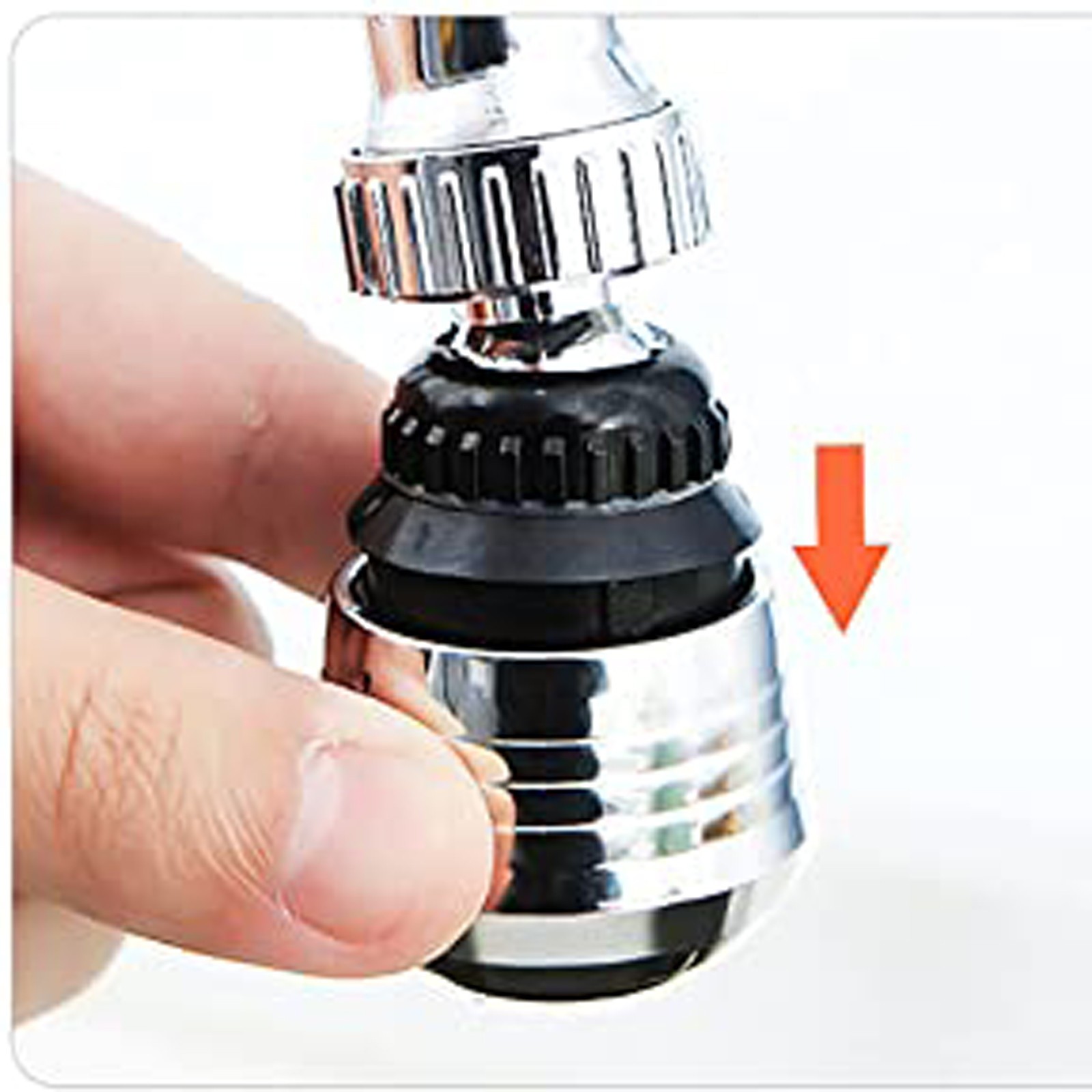 360° Rotating Faucet Sprayer Faucet Aerator Sink Sprayer Adjustable Kitchen Sink Tap Head Water Saving Extend Nozzle Accessories