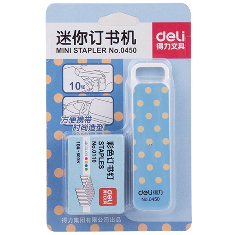 1 einstellen Dreieck/Blume/Punkt Mini Hefter, #10 Standard Manuelle Papier Hefter mit Bunte Heftklammern